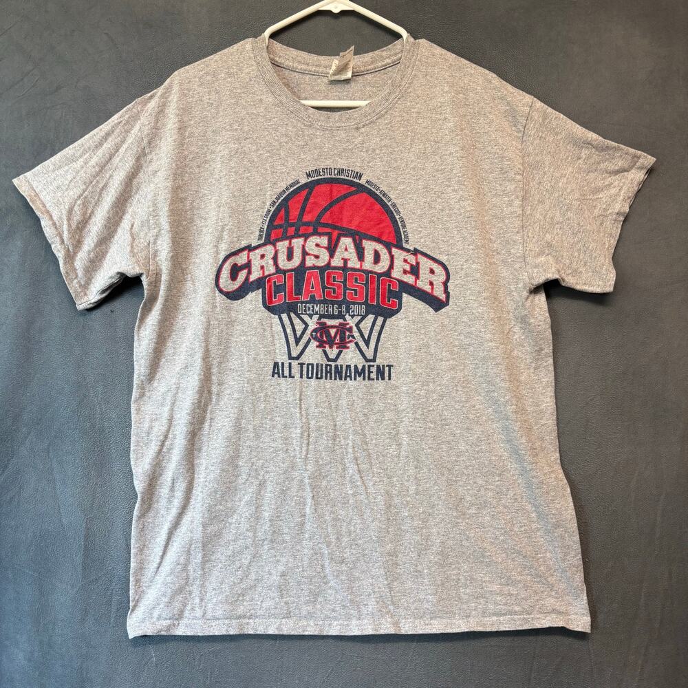 Gildan Ultra Cotton Crusader Classic Basketball Tournament 2018 Shirt Mens Large